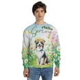 thumbnail image 4 of Border Collie Hello Spring Time Flower Floral Nature All Over Print 3D Sweatshirt Unisex Merch Borders Dog Lovers Gifts Idea - 02031, 4 of 6