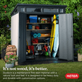 thumbnail image 4 of Keter Artisan 7 x 7’ Outdoor Shed for Garden Accessories and Tools, Gray, 4 of 9
