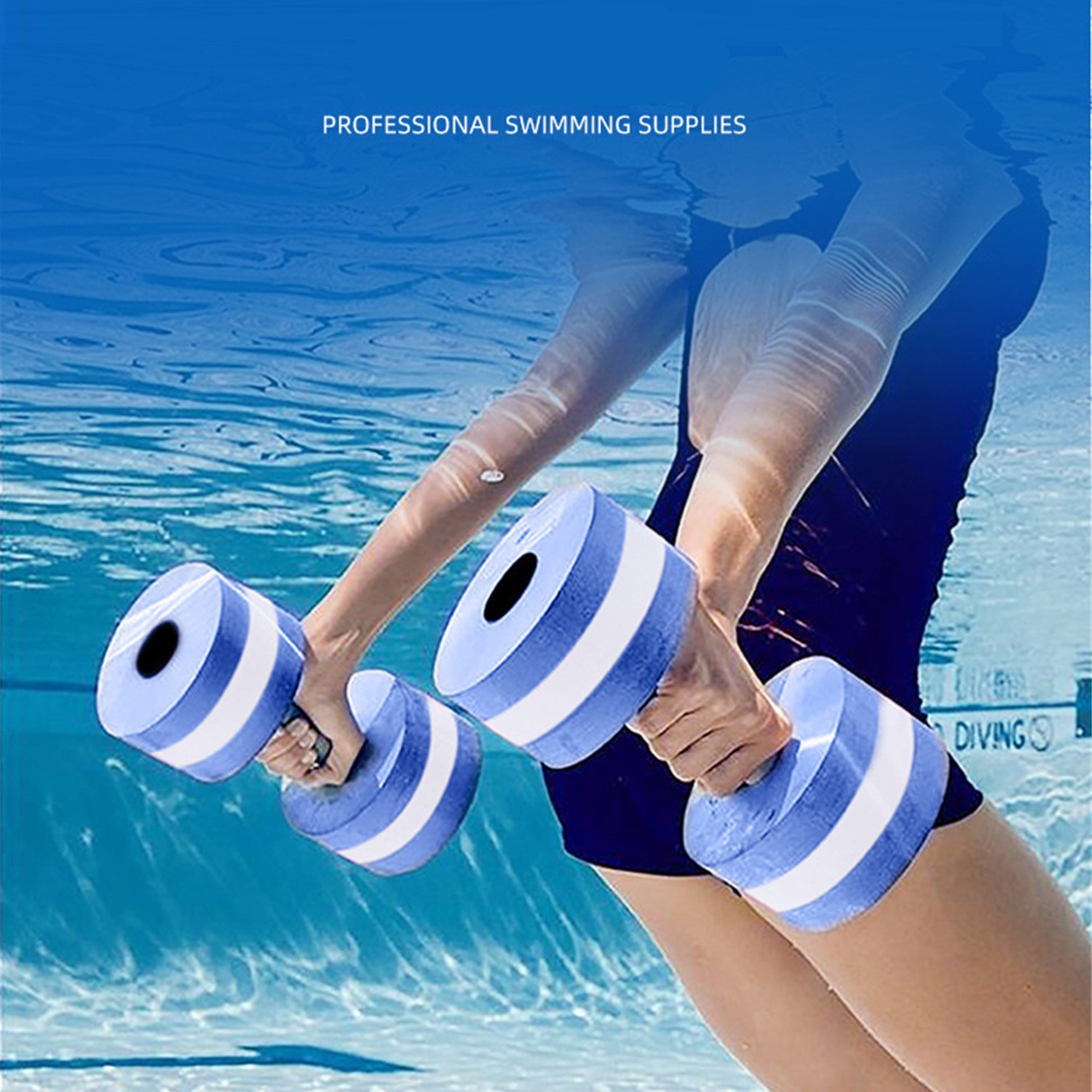 Texas Rec Super-Soft Fitness Bar Bells For Swimming Pools