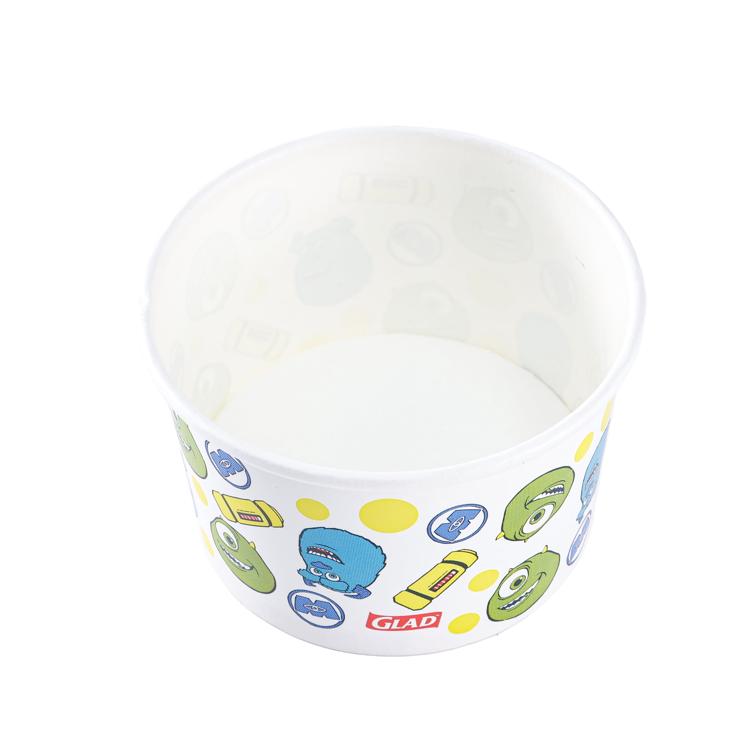 Glad For Disney - 6oz Paper Snack Bowls w/o lid - 24ct - Monsters Inc