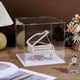 thumbnail image 4 of Vitrina cúbica transparente para figuras de béisbol, gorras y otros artículos de béisbol. Base blanca. Fabricada en acrílico transparente. Medidas: 7,87 x 7,87 x 7,87 pulgadas., 4 of 5