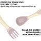 thumbnail image 4 of Utensilios para niños pequeños con estuche de viaje, juego de cuchara y tenedor para bebé para autoalimentación, cubiertos con mango flexible para aprendizaje, para niños, 4 of 5