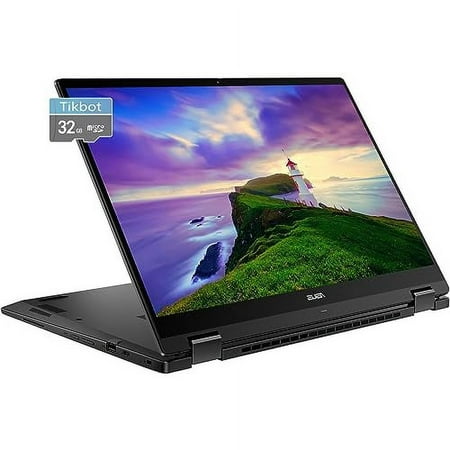 ASUS Chromebook Touchscreen Flip 2in1 Laptop - 14inch WUXGA 1920x1200 - Google Chromebook Tablet - Backlit Keyboard - AMD Ryzen 3-7320C - Wi-Fi 6 - USB C - HDMI (8GB RAM |128GB SSD+32G SD Card)