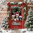 thumbnail image 4 of Japceit Large Christmas Door Cover, 35x71 Inch Holiday Entrance Curtain Panel, Festive Door and Wall Decoration for Party, Home, Seasonal Display Background, 4 of 6