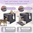 thumbnail image 4 of Caja de arena para gatos Homagico, plegable, extra grande, con alfombrilla, 4 of 6