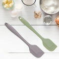 thumbnail image 3 of HEVIRGO Cake Scraper Flexible Integrated Molding Silicone Hanging Hole Multifunctional Cream Spatula for Home Pink Silicone, 3 of 8