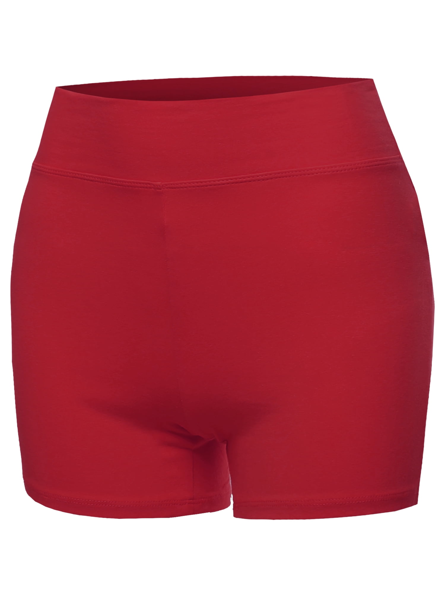 red bike shorts