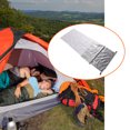 thumbnail image 4 of Soidarity Saco de dormir para exteriores, aislamiento térmico, manta de primeros auxilios, tecnología reflectante, Kit de supervivencia impermeable, carpas Gris plateado 200*72cm Soidarity OD024796-04, 4 of 6