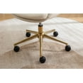 thumbnail image 5 of Mesh Fabric Home Office 360°Swivel Chair Adjustable Height With Gold Metal Base for Bedroom Office, 5 of 8