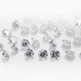 thumbnail image 3 of 500pcs 2.5mm White Round Machine Cut Loose CZ Stone, 3 of 5