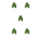 thumbnail image 1 of Yuarrent 20 bolsas de hermosos arreglos florales verdes con hojas de sandía simuladas, fáciles, convenientes y flexibles, lluvia de primavera Type2 NO2, 1 of 6