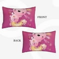 thumbnail image 4 of Fotbe Cute Pink Axolotl A Pillow Cases - Envelope Closure - Luxury, Extra Soft, Cooling Pillow Covers - Wrinkle, Fade, Stain Resistant-16"x24", 4 of 8