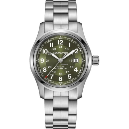 Hamilton Khaki Field Auto 42MM Green Dial Stainless Steel Men's Watch