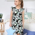 thumbnail image 4 of Easygdp Robe de Pyjama Panda et Eucalyptus pour Filles, Robe de Nuit Princesse pour Filles, Manches à Volants Adorables, Sans Fermetures Éclair Ni Boutons-Petit, 4 of 6