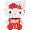Hello Kitty Jumbo Plush, Red Polka Dot PJ With Eyemask and Slipper