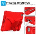 thumbnail image 5 of Allytechgroup iPad 6th 5th Gen Case, iPad Air 1 2 Case, Butterfly Design Kids Friendly Shockproof Kickstand EVA Shoulder Strap Bumper Lightweight Case for Apple iPad 9.7" 2017/2018, Red, 5 of 8