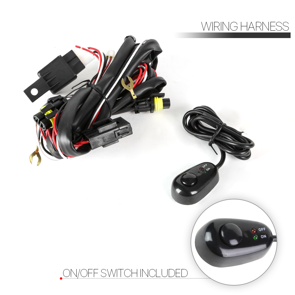 DNA Motoring For 13-15 Honda Accord Sedan Clear lens Bumper Fog Light Lamps Pair w/Wiring Harness+Switch