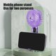 thumbnail image 4 of Ventilador de techo portátil, mini ventilador de mano, transparente, pequeño, ajustable, recargable por USB, 3 velocidades, potente ventilador de pestañas para niños, mujeres, hombres, interior y exte, 4 of 6