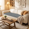 thumbnail image 2 of Smiry Couch Covers Sofa Cover Slipcover for Dogs Washable, Non Slip Sofa Protector, Fuzzy Couch cover Pet Friendly Home Decor, Gray, 27.6" x 59", 2 of 10