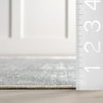 thumbnail image 2 of nuLOOM Argelia Solid Machine Washable Area Rug, 2' 6" x 8', Runner, Argelia Light Grey, 2 of 10