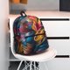 thumbnail image 5 of Disketp Vibrant Rooster Painting Mochila Ligera Clásica con Múltiples Bolsillos, Mochila Casual para Hombre y Mujer, Ideal para Escuela, Trabajo y Viajes, 5 of 6