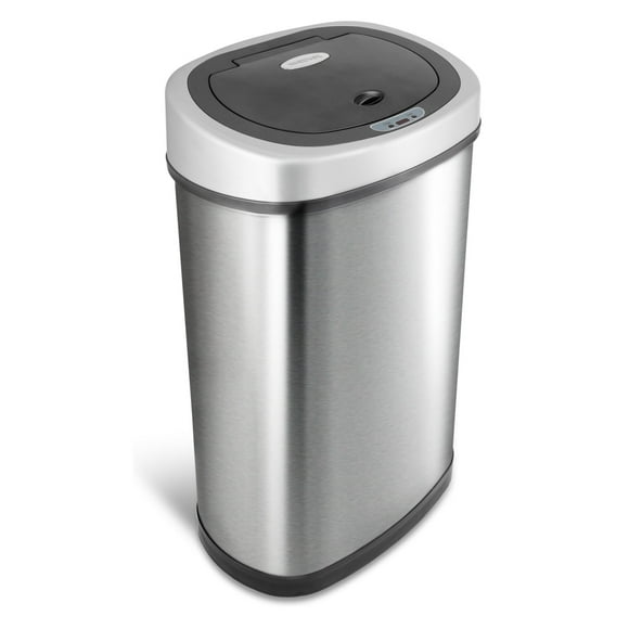 Nine Stars DZT-50-9 Touchless Stainless Steel 13.2 Gallon Trash Can