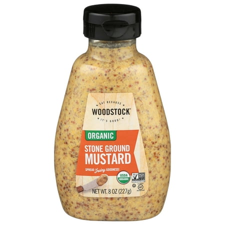 Woodstock Farms Organic Stoneground Mustard, 8 Ounce -- 12 per case.