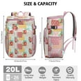 thumbnail image 3 of Farmhouse Romantic Rose and Peony Insulated Cooler Backpack - 20L Durable & Lightweight for Parties, 3 of 5