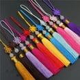 thumbnail image 4 of U8MO Small Chinese Knot Tassel Craft Jewelry DIY USB flash disk Mobile phone Pendant-13# lake blue, 4 of 9
