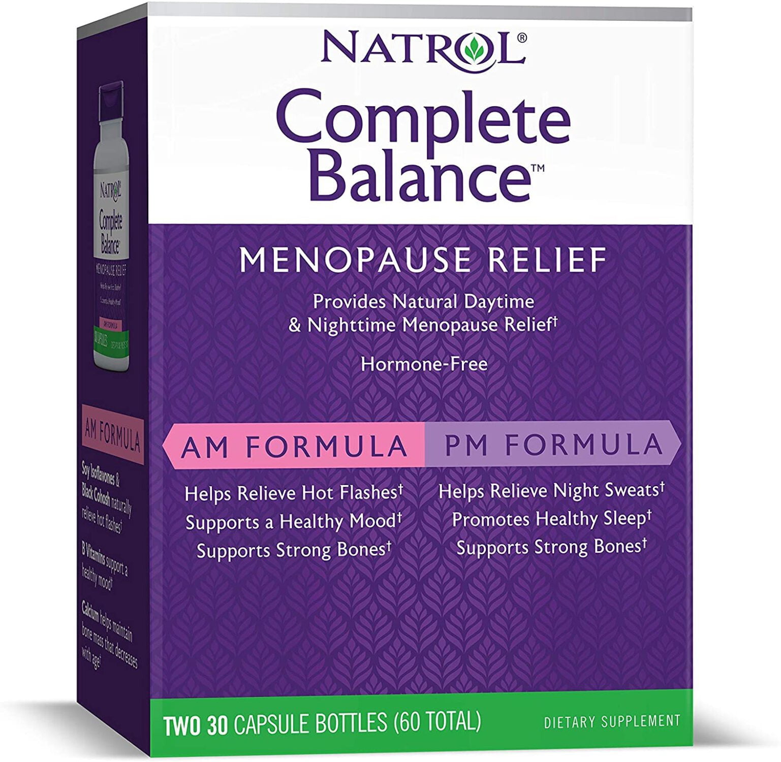 Natrol Complete Balance For Menopause AM&PM Capsules, 30 Ct