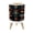 Color 3, variant on Small Trash Can with Lid Golden Floral Line Art Seamless 1.8 Gallon Dog Proof Trash Can Round Garbage Can Waste Bin Wastebasket for Bathroom Bedroom Living Room