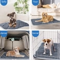 thumbnail image 3 of Self warming dog bed,Chew Proof Dog Crate Pad Mat - Durable and Indestructible Fabric Dog Bed for Chewers - Tough Kennel Pad for Dog Cages - Water Resistant and Washable,Dark Blue, 3 of 8