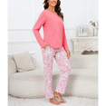 thumbnail image 2 of WQD Womens Pajama Sets 2 Piece Lounge Sets Soft Loungewear Comfy Pj Sets Long Sleeve Top and Pants Loose Sleepwear with Pockets for Fall Winter Spring, 2 of 7