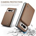 thumbnail image 5 of ShieldPlus for Google Pixel Fold Wallet Case with Card Holder, RFID Blocking for Pixel Fold Case for Women Men, Durable Kickstand Shockproof Phone Case for Google Pixel Fold,Brown, 5 of 5