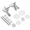 thumbnail image 3 of Toilet Seat Replacement Parts 1 Set Installation For Toilet Seat Fixings Silver Durable, 3 of 3