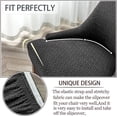 thumbnail image 2 of Stretch Diagonal Stripes Wingback Chair Covers Slipcover - Reusable Arm Chair Protector Cover,Kitchen Dining Chair Covers Protectors for Dining Room Chairs (Black,Set of 1), 2 of 8