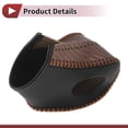 thumbnail image 4 of Cubierta de pomo de cambio de marcha antideslizante Unique Bargains para Kia Soul 2020-2023, protector de manija de cambio de palanca de cuero sintético negro y marrón, 4 of 6