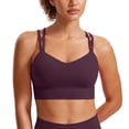 thumbnail image 1 of Sostén CRZ YOGA Butterluxe Moldeado con Doble Tirante Morado Profundo L, 1 of 5