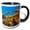 Black/White, variant on 3drose, Usa, Utah. Landscape Arch Near the Devils Garden in Arches Np., 11oz Two-tone Red Mug