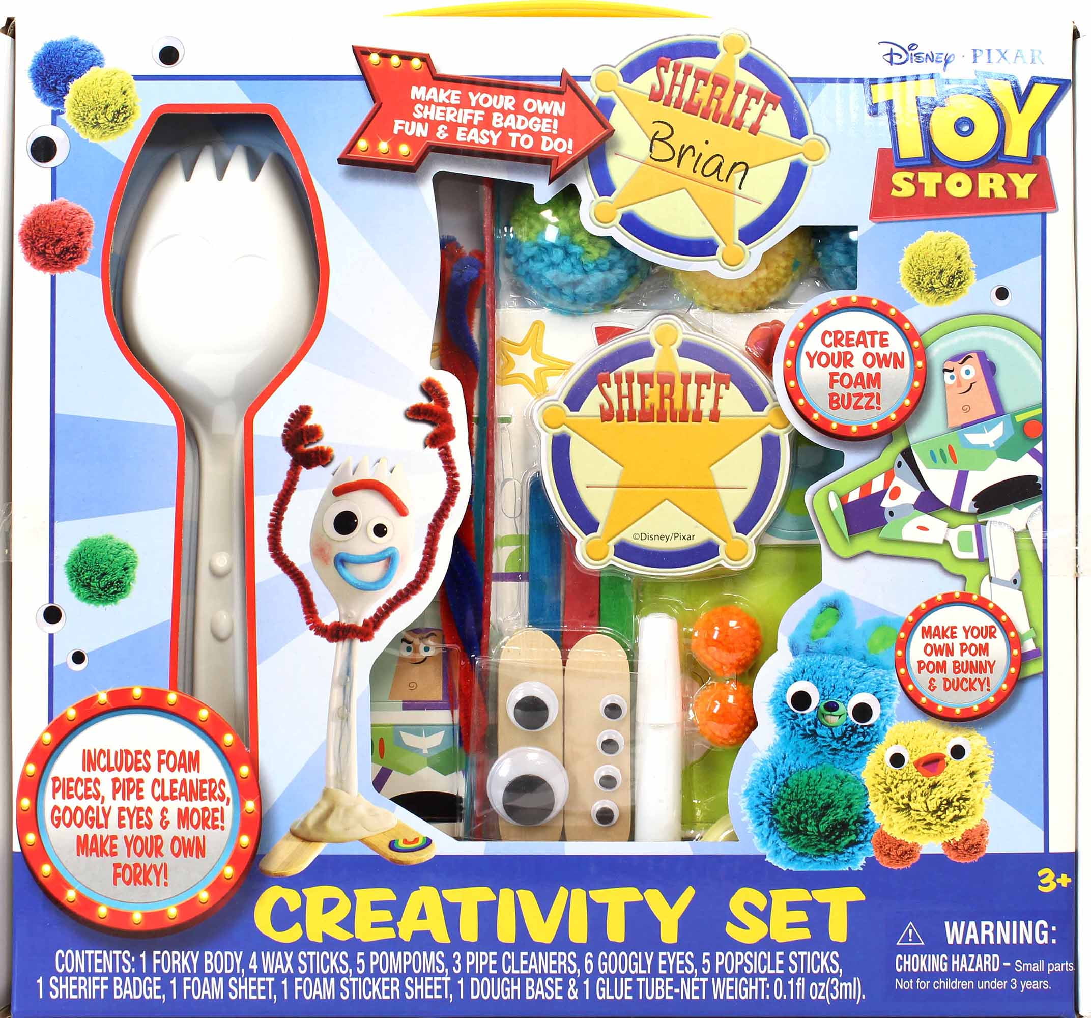 6 In 1 Make Your Own Pom-Pom Character Kit Set Xmas Gift For Kids 