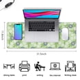 thumbnail image 3 of Superior Function & Style: Vintage Flowers Keyboard Mouse Pad - Big Office Desk Decor for Girls, Perfect for Gaming - Non-Slip Rubber Base for Precision Control, 31.5x11.8 inch, 3 of 7