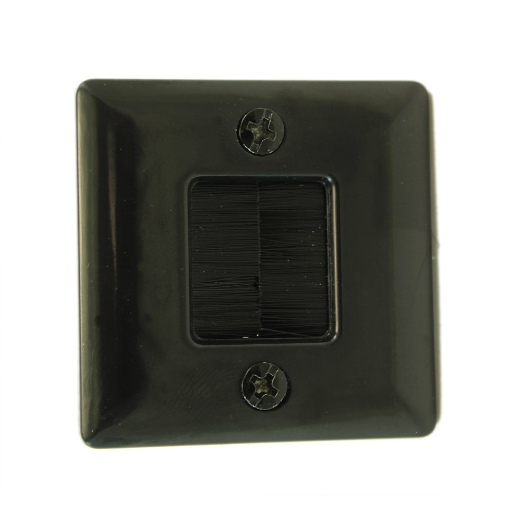 Wall plate 1 3/4" Hole Saw Plate with Brushes, Black