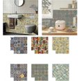 thumbnail image 3 of 26-27 24pcs Antique Porcelain Pattern Wall Stickers Kitchen Bathroom Tiles Stickers Waterproof Art Murals wall decals, 3 of 5