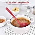 thumbnail image 2 of 13 inch Silicone Soup Ladle: U-Taste 600°F Heat Resistant Non-stick Seamless Rubber Large Kitchen Deep Serving Spoon with Non-slip Solid Long Handle for Cooking Sauce, Stews, Gravies, Chili (Red), 2 of 9