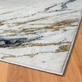 thumbnail image 6 of Luxe Weavers Abstract Marble Patterned Area Rug, Indoor Carpet for Living Rooms 9x12 - Blue, 6 of 12