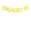 Engaged AF banner for engagement,bachelorette party decorations gold banner Risehy