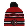 thumbnail image 1 of Deadpool Logo Red & Black Cuff Beanie, 1 of 4