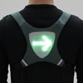 thumbnail image 4 of Chaleco ciclista Chaleco reflectante recargable USB Mochila con LED Luz de señal de giro Control rem Tomshoo  Chaleco ciclista, 4 of 7