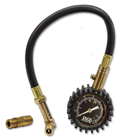JACO BikePro Manomètre de Pneu de Vélo - 160 PSI (Vélo de Route & Série BMX) Presta + Schrader Air Chucks