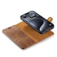 thumbnail image 6 of for iPhone 16 Plus Case, PU Leather Detachable Vintage Wallet Flip Magnetic Clousure Drop Protective Slim Phone Case Cover for iPhone 16 Plus with Card Holder - Brown, 6 of 7